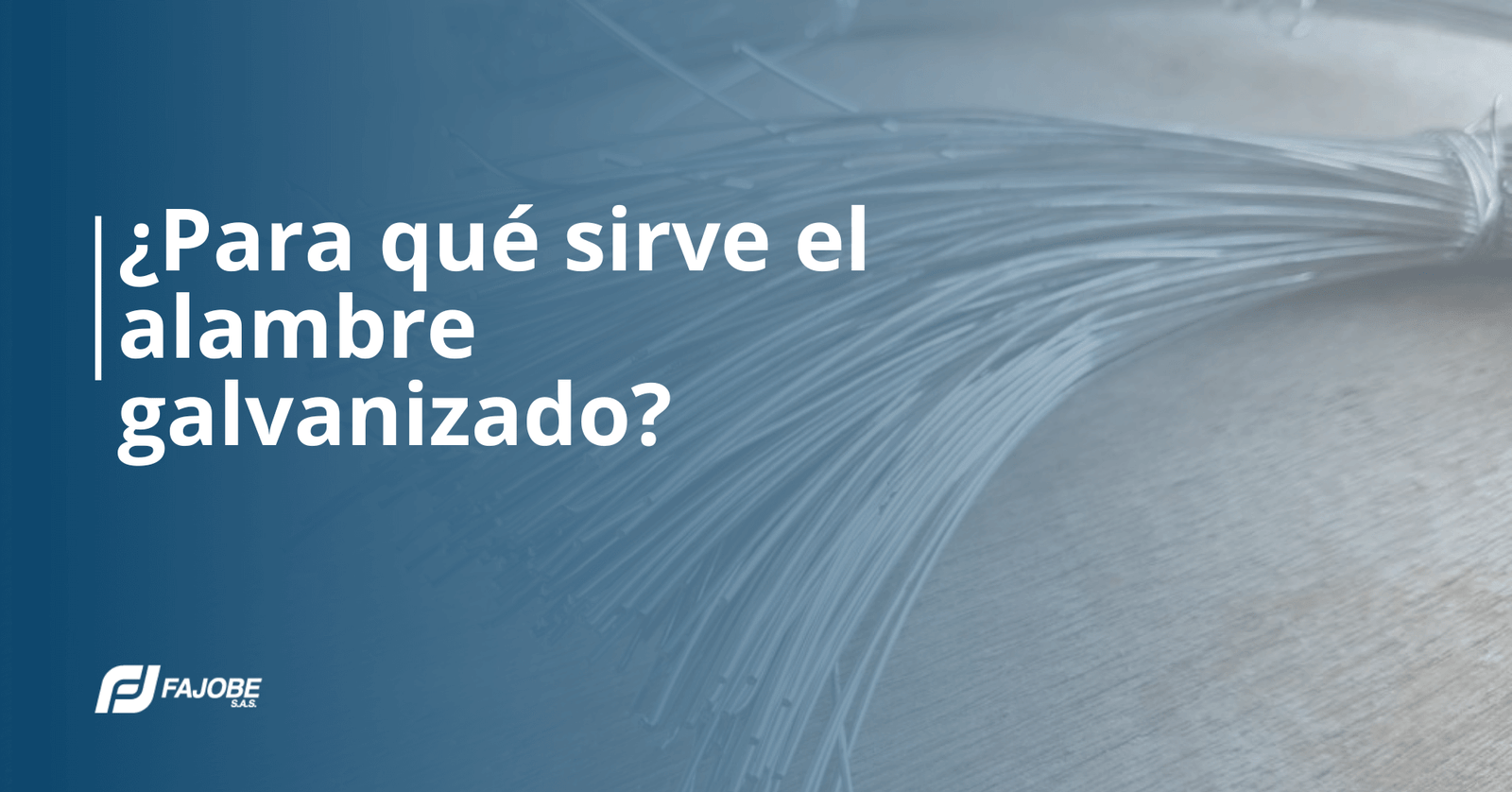 El alambre galvanizado se utiliza para brindar seguridad y soporte